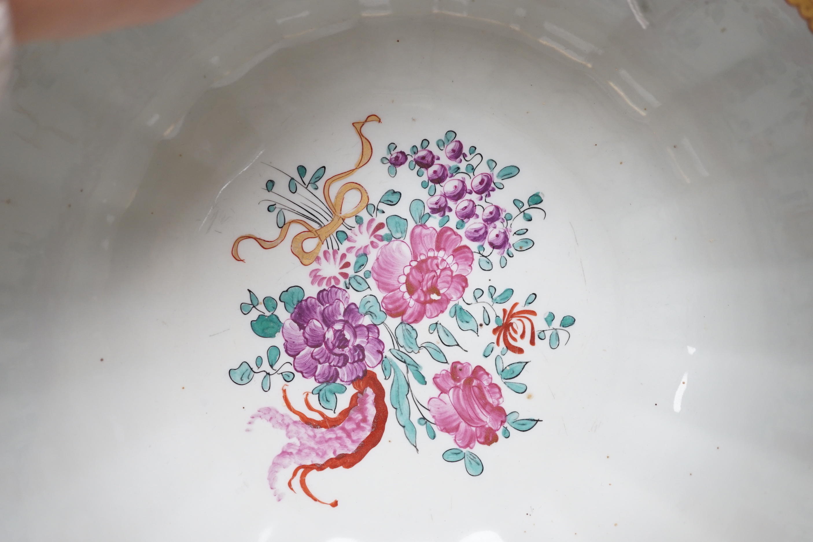 An early 20th century French porcelain bowl in Chinese style, 26cm diameter